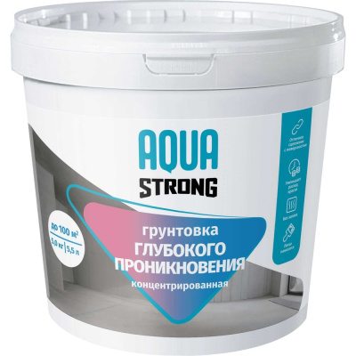 Грунтовка Aquastrong глубокого проникновения, концентрат, 10 кг