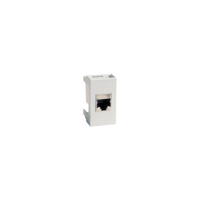 Розетка DKC RJ 12, Viva, 1 модуль, серая
