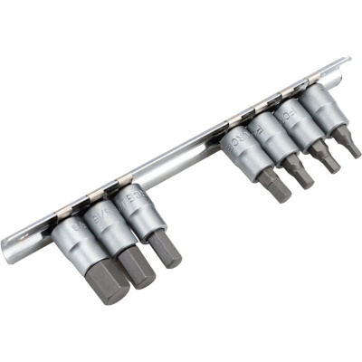Набор дюймовых коротких головок-бит 1/4", 7 шт FORCE