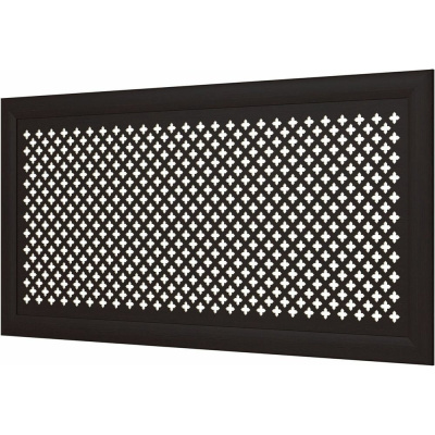 Декоративный экран для радиаторов и батарей Cosca Decor Модерн 600x1200 мм, венге, готика, с рамкой