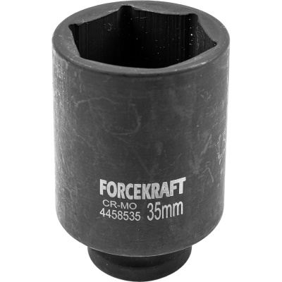 Головка ударная глубокая 6-гранная 35 мм, 1/2''DR Forcekraft