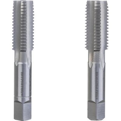Метчик H-Tools М16, шаг 2.0мм, комплект из 2-х шт, DIN352 HSS-G