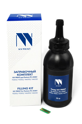 Заправочный комплект NV PRINT для Pantum PC-212EV P2203/P2502/M6502/M6552 (тонер + безлимитный чип)