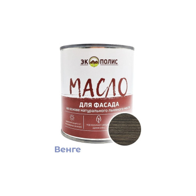 Масло для фасада Экополис 0,75 л. венге mdf-075-venge
