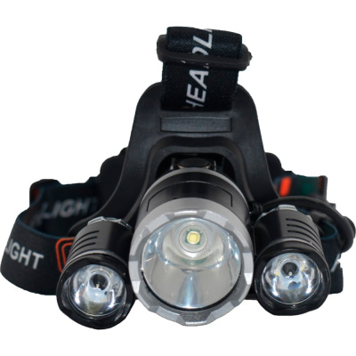Головной фонарь Turbosky F-03 7927 с тройным ремешком для фиксации