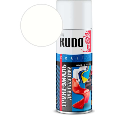 Грунт-эмаль для пластика KUDO белая (RAL 9003)
