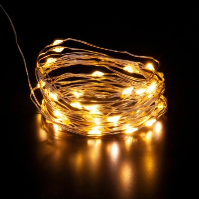Гирлянда светодиодная новогодняя Роса 200 LED ламп, длина2000cм, арт.91911