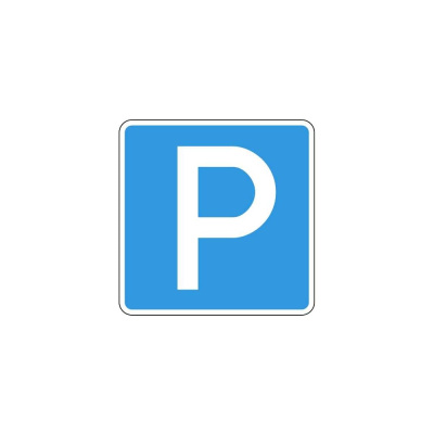 Дорожный знак КОНВЕРА-D 6.4 Место стоянки, пленка класс IIб, III т/р (700х700)