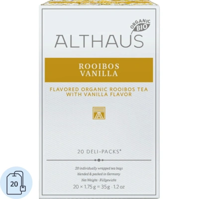 Чай пакетированный травяной Althaus Rooibos Vanilla, 20 пакетиков