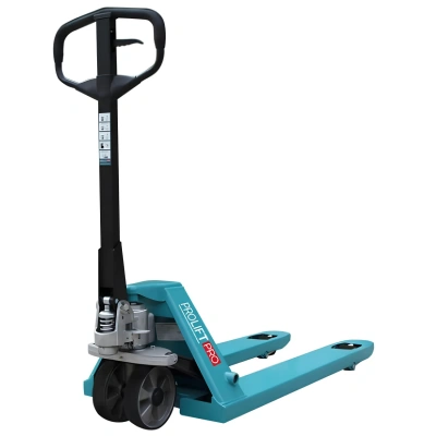 Гидравлическая тележка PROLIFT PRO грузоподъемность 2500 кг, колеса полиуретан, вилы 1150x550 мм