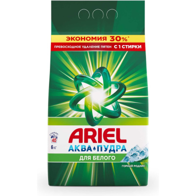 Стиральный порошок автомат Ariel Горный родник для стиральной машины
