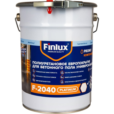Двухкомпонентное полиуретановое европокрытие для бетонного пола Finlux
