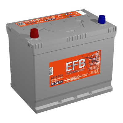 Аккумулятор TITAN ASIA EFB 80.1 VL B01 (П.П.) 710А