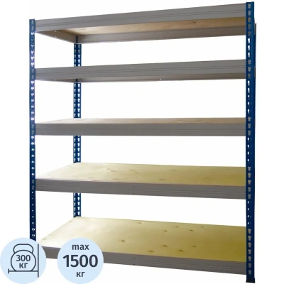 Стеллаж металлический MZ_МКФ18615-2.5 груз. 5 полок 1830х610х2500