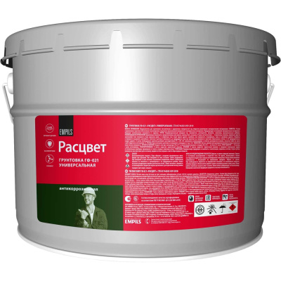 Грунтовка РАСЦВЕТ ГФ-021 красно-коричневая 12 кг