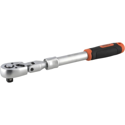 Телескопическая шарнирная трещотка АвтоDело PRO 1/2" 72 зубца, 5 градусов
