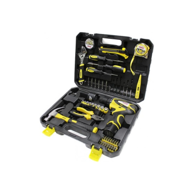 Набор инструментов с шуруповертом WMC Tools 68пр, 1/4'', 6гр, 5-13мм