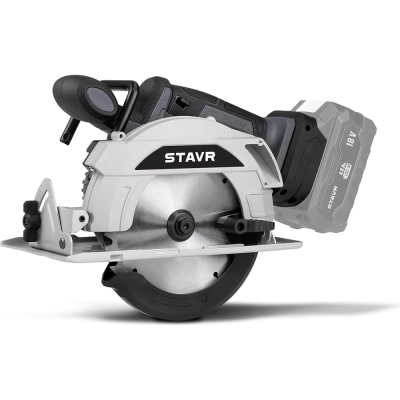 Пила дисковая аккумуляторная Ставр 18V UNI-M, 165мм, Stavr SCW 18BL-165, BL, диск 165x20мм, глубина 55/36мм (90гр/45гр)