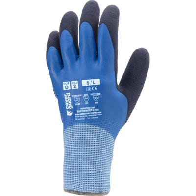Перчатки COVERGUARD EUROWINTER D100 защитные, темно-синие 1WIND
