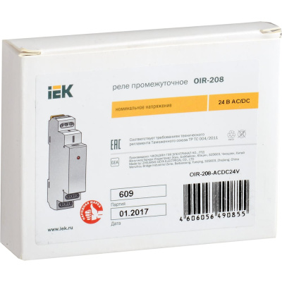 Промежуточное реле IEK OIR 3 контакта, 16А, 230В, AC