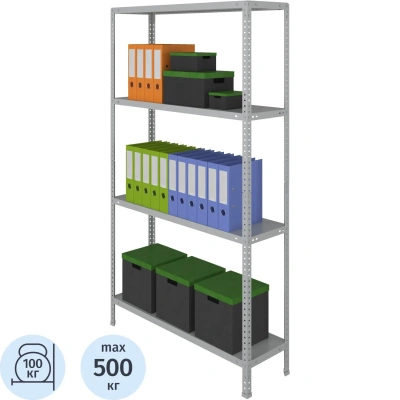 Стеллаж металлический Cobalt Shelf MS KD 1000x300/4 полки