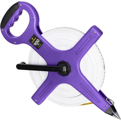 Рулетка геодезическая Ermenrich Reel SL100, фиолетовый