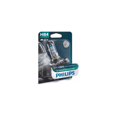 Автолампа PHILIPS HB4 +150 X-tremeVision Pro150 блистер 12V