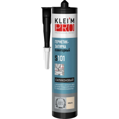 Герметик-затирка силиконовый санитарный KLEI`MPRO S101, миндаль, 300мл 5027