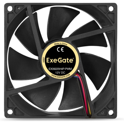 Вентилятор ExeGate EX09225H4P-PWM 92x92x25 мм гидродинамический 4pin PWM 24dBA