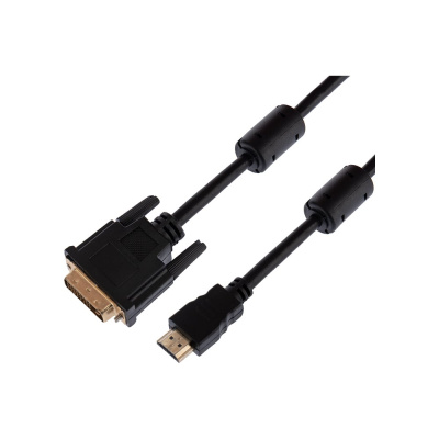 Кабель REXANT HDMI - DVI-D с фильтрами 1,5 м Gold
