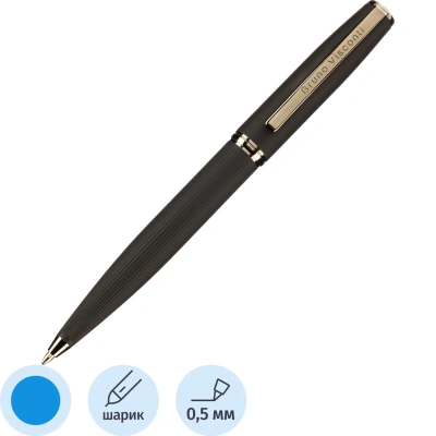 Ручка шариковая SIDNEY 0.7мм,син,корп.черн/футляр черный, 20-0360/09