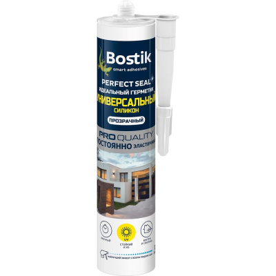Универсальный идеальный герметик Bostik Perfect Seal силикон прозрачный, 280 мл