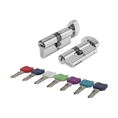 Цилиндровый механизм PUNTO MaxPro7002Knob60mm(25+10+25) CP хром 7key с вертушкой