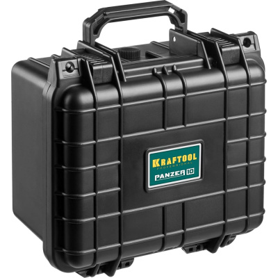 Ударопрочный пластиковый ящик, IP55, 10", KRAFTOOL Panzer 38251-10 - надежный ящик повышенной прочности
