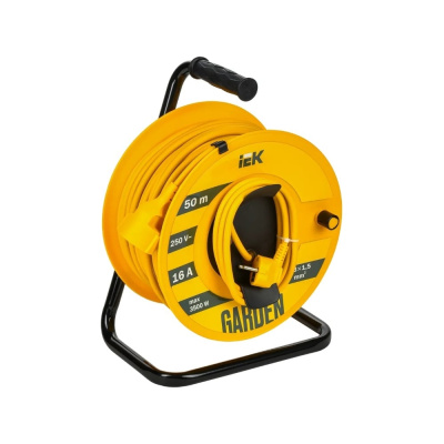 Катушка IEK GARDEN УК50 1 место 2P+PE 3x1,5мм2 50м
