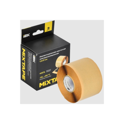 Изолента резиново-мастичная электроизоляционная IEK MIXTAPE PRO 1,6x51 мм, 3 м