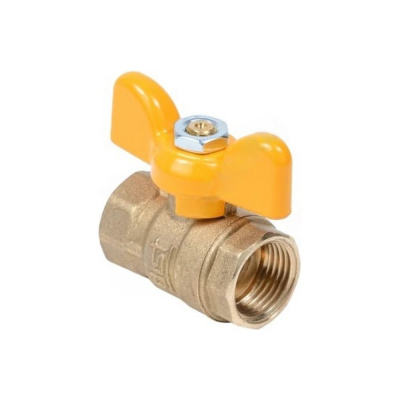 Кран шаровый Dist ГАЗ 1 г/г бабочка Ду25 Ру40 Эксперт 213Б/107-9510