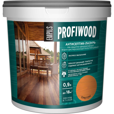 Декоративный атмосферостойкий антисептик-лазурь Profiwood 4013