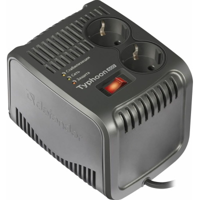 Стабилизатор напряжения Defender AVR Typhoon 600 200 Вт, 2 розетки