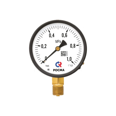 Манометр РОСМА ТВ-320Т.00(-1-0кгс/см?)M12x1,5.1,5