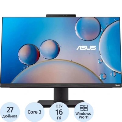 Моноблок ASUS ExpertCenter(90PT03N1-M00LK0)27/FHD/3 100U/16/512GB/KBM/W11P
