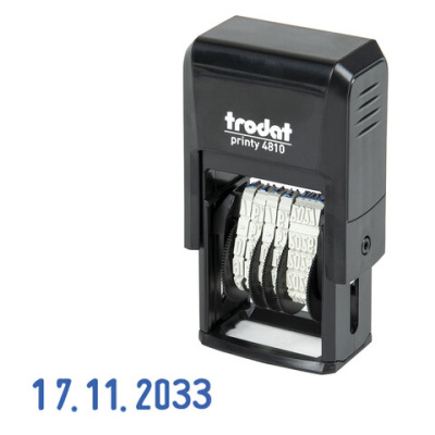 Датер ленточный Trodat 4810 Bank, пластик, 1стр., 3,8мм, банк (82499)
