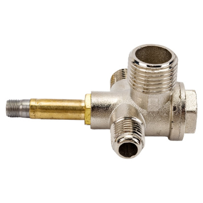 Клапан обратный наружная резьба 1/4", 1/4", 3/8" для малошумных компрессоров 1.4 кВт Pegas pneumatic