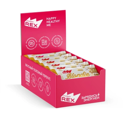 Пирожное ProteinRex протеиновое Блонди классическое, 50гx12шт/уп