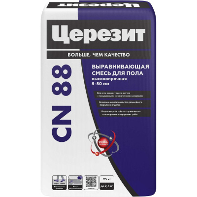 Высокопрочная стяжка Церезит CN 88/25 полы