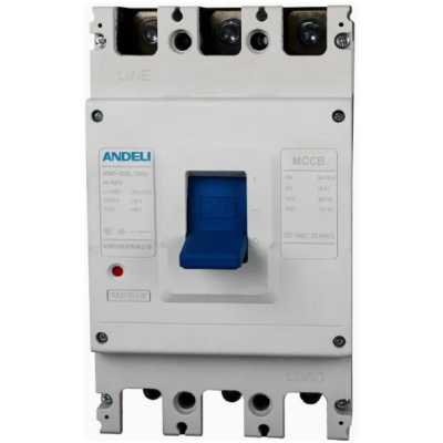 Автоматический выключатель ANDELI ADM3-400L/3P 400A 50kA