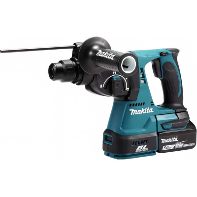 Аккумуляторный бесщеточный перфоратор Makita SDS+,18В, 1x5Ач, Li-ion