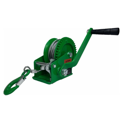 Ручная барабанная лебедка HITCH HW 500 кг, канат 10 м