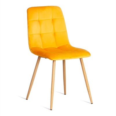Стул TetChair CHILLY (mod. 7094-1) 1 шт. в упаковке, вельвет/металл, 44,5x52,5x86 см, yellow