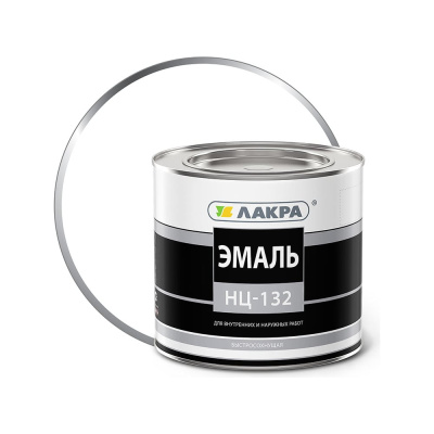 Эмаль Лакра НЦ-132 белая, 1.7 кг